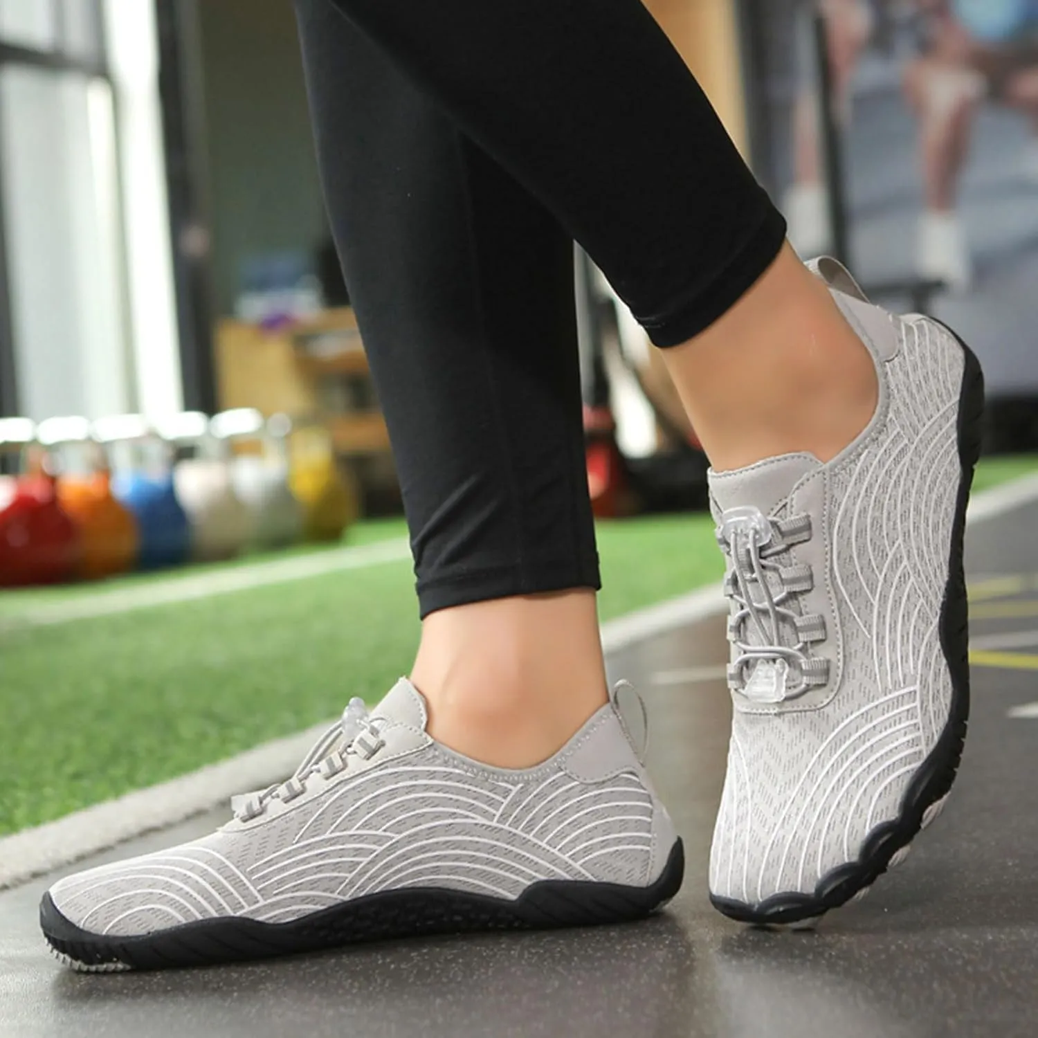 2025 Water Shoes for Women Men Lightweight Quick-Dry Athletic Hiking Footwear,Non-Slip Wide Toe Box Breathable Camping Footwear,Summer Gym Fitness Comfortable Barefoot Shoes