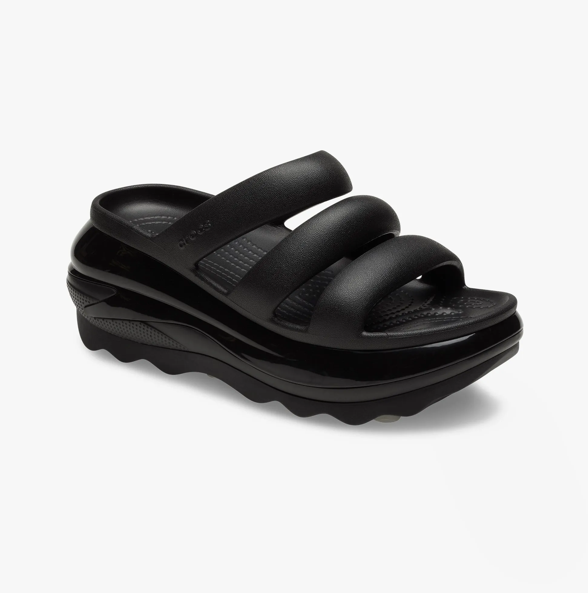 209842-001 MEGA CRUSH TRIPLE STRAP Womens Sliders Black