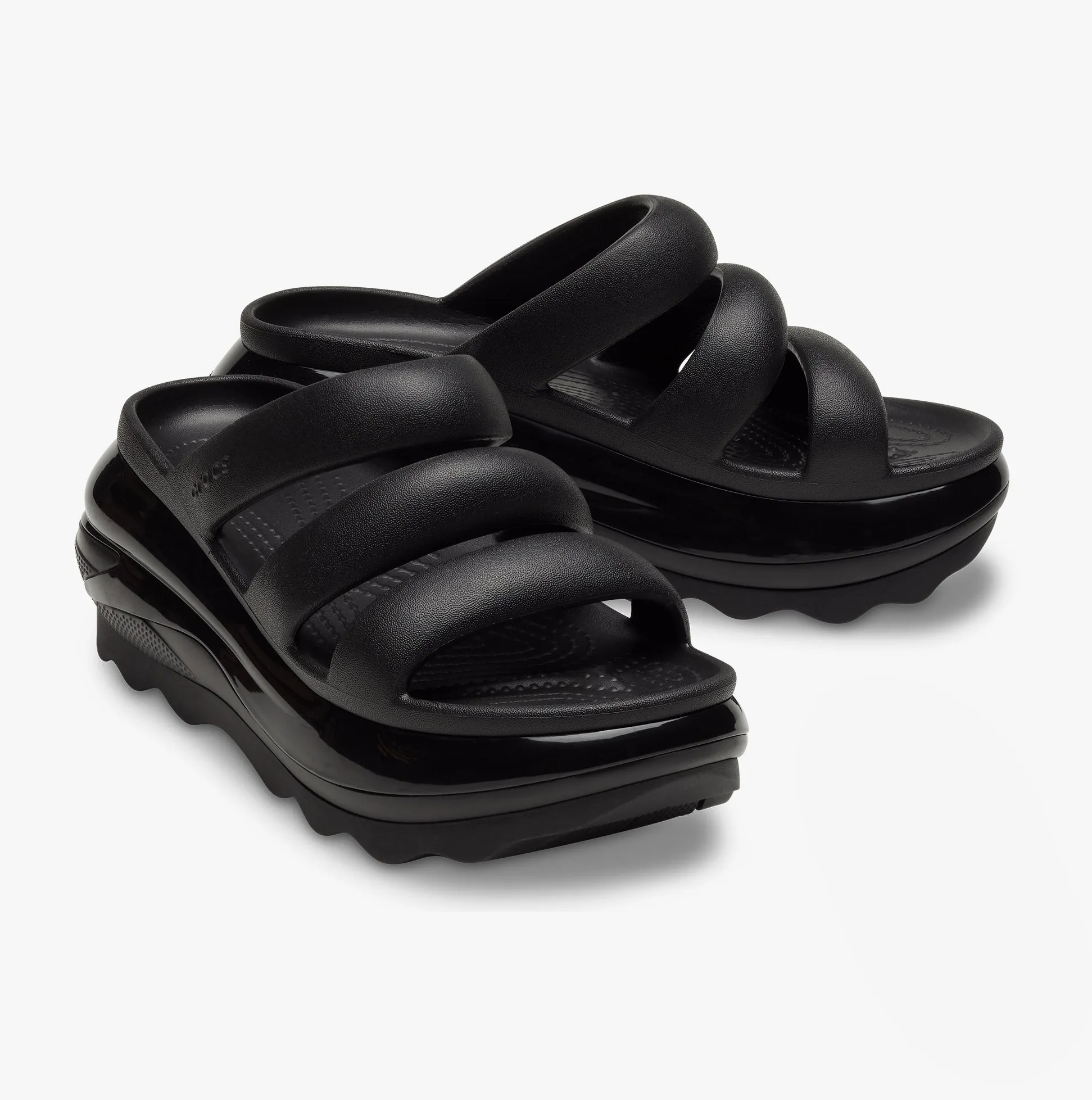 209842-001 MEGA CRUSH TRIPLE STRAP Womens Sliders Black