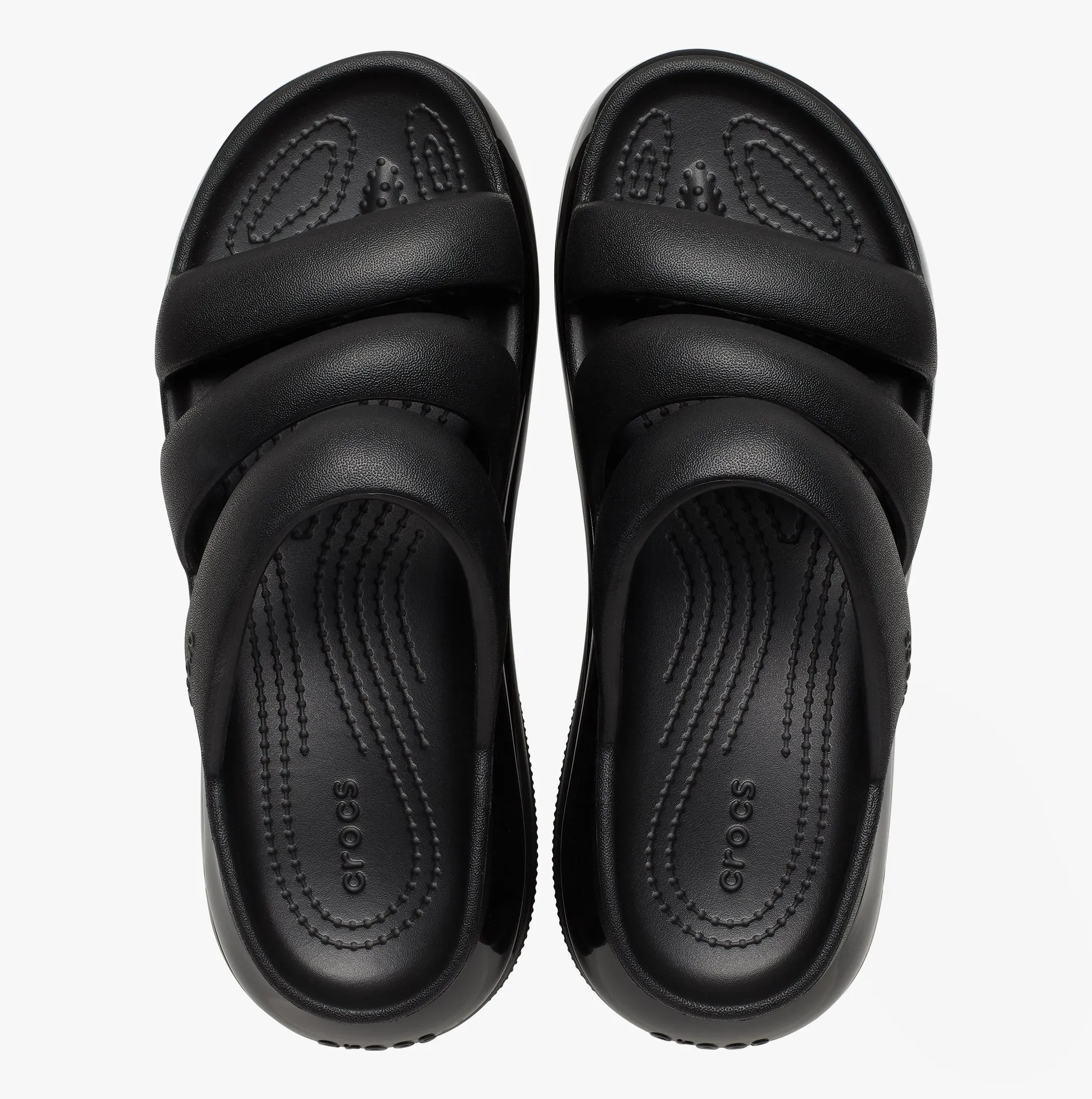209842-001 MEGA CRUSH TRIPLE STRAP Womens Sliders Black