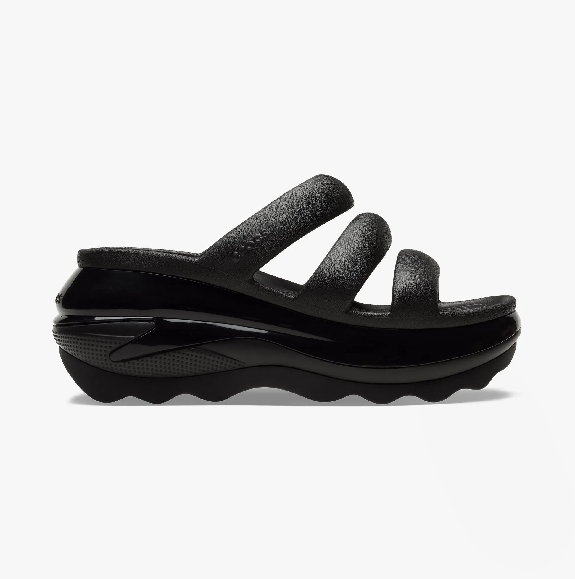 209842-001 MEGA CRUSH TRIPLE STRAP Womens Sliders Black