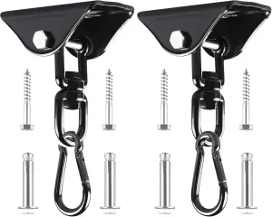 360°Rotating Hammock Hanging Kit - Heavy Duty Hanging Hooks for Swing Hanging Hook kit Stainless Steel 1000 lb Loading Hammock Hooks for Trapeze, Yoga, Boxing Bag, Hammock Chair