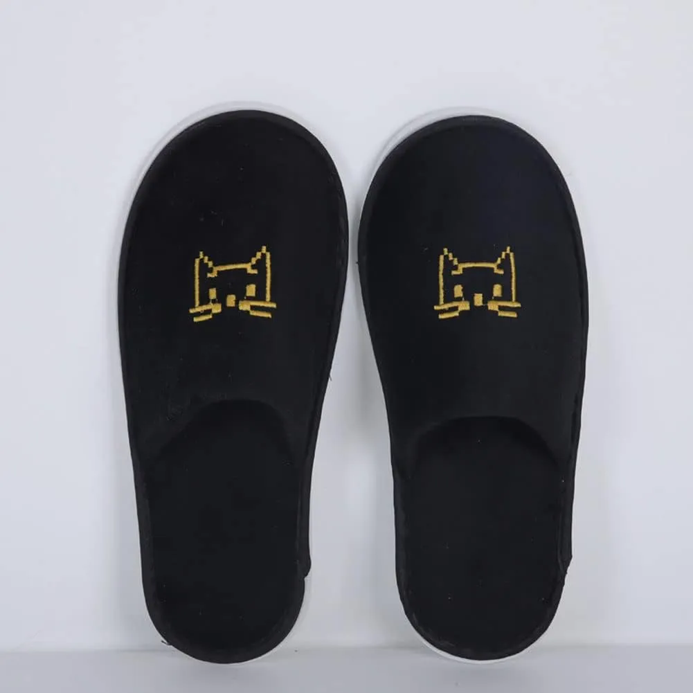 6 Pairs Spa Slippers, Closed Toe House Slipper for Guest Non Slip Disposable Indoor Slippers, Washable Reusable, Bulk Slipper Pack for Indoor,Spa, Wedding, Travel, Party