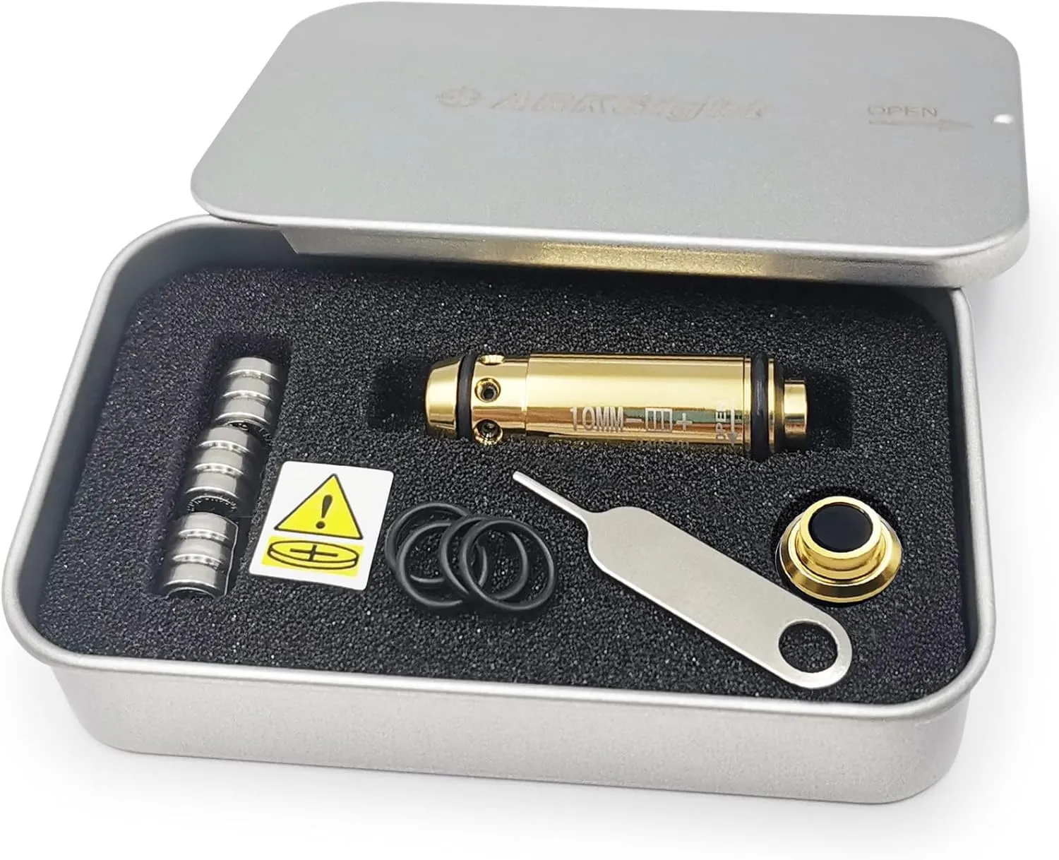 9mm/380ACP/40S&W/45ACP Dry Fire Training Cartridge Integrated Snap Cap for Dry Fire Trainer,Red Dot Beam Bullet with Double O-Ring