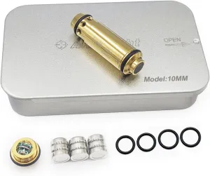 9mm/380ACP/40S&W/45ACP Dry Fire Training Cartridge Integrated Snap Cap for Dry Fire Trainer,Red Dot Beam Bullet with Double O-Ring