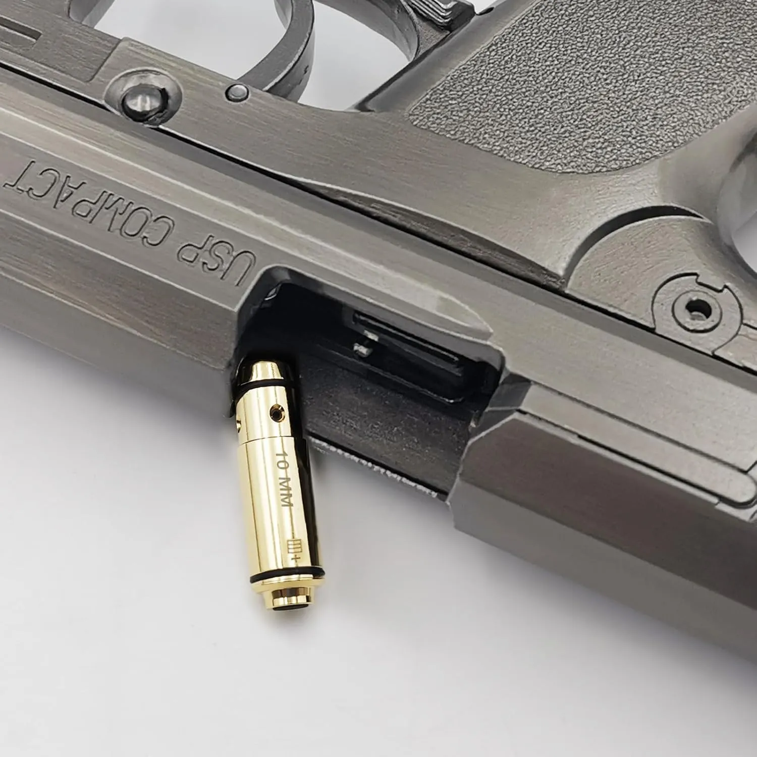 9mm/380ACP/40S&W/45ACP Dry Fire Training Cartridge Integrated Snap Cap for Dry Fire Trainer,Red Dot Beam Bullet with Double O-Ring
