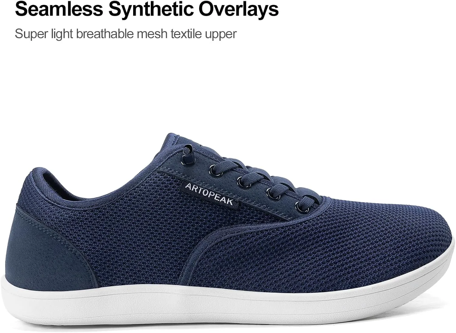 Adapt Knit Trainer Wide Toe Box Shoe with Earth-Link Grounding, Zero-Drop Sole, Breathable Knit Upper & Machine Washable Perfect for Daily Wear & Light Training