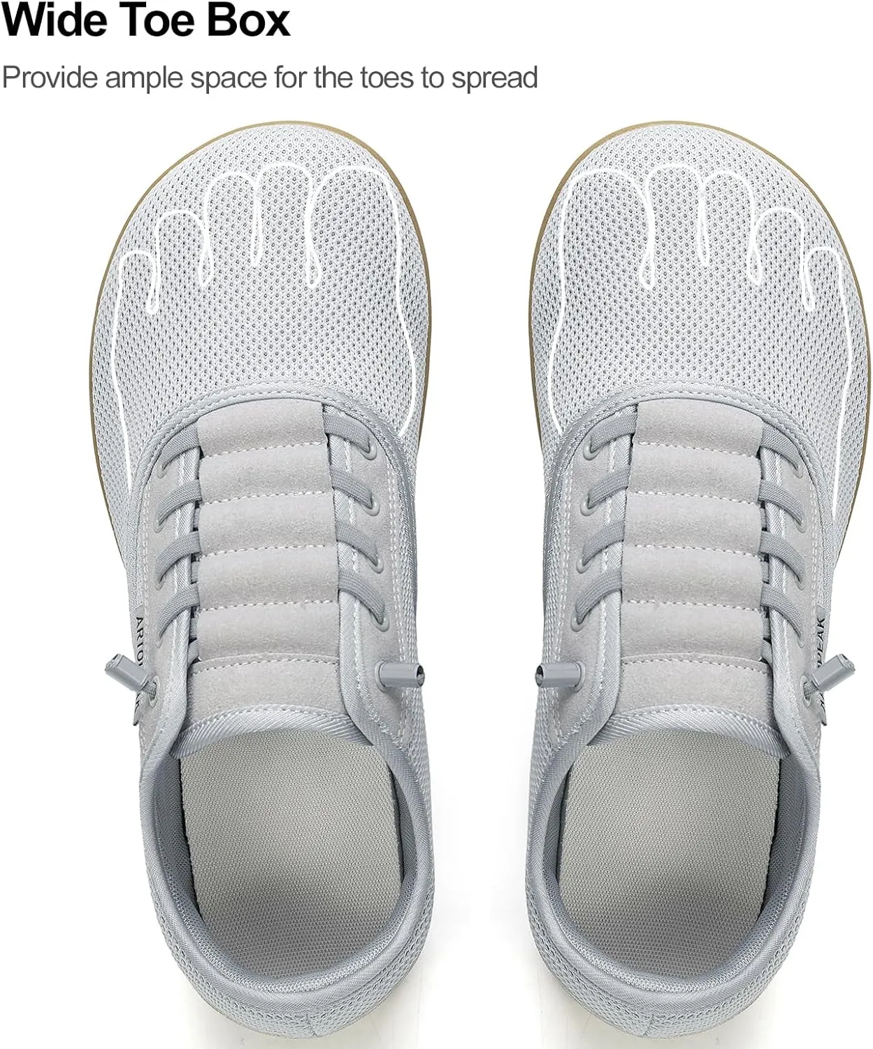 Adapt Knit Trainer Wide Toe Box Shoe with Earth-Link Grounding, Zero-Drop Sole, Breathable Knit Upper & Machine Washable Perfect for Daily Wear & Light Training