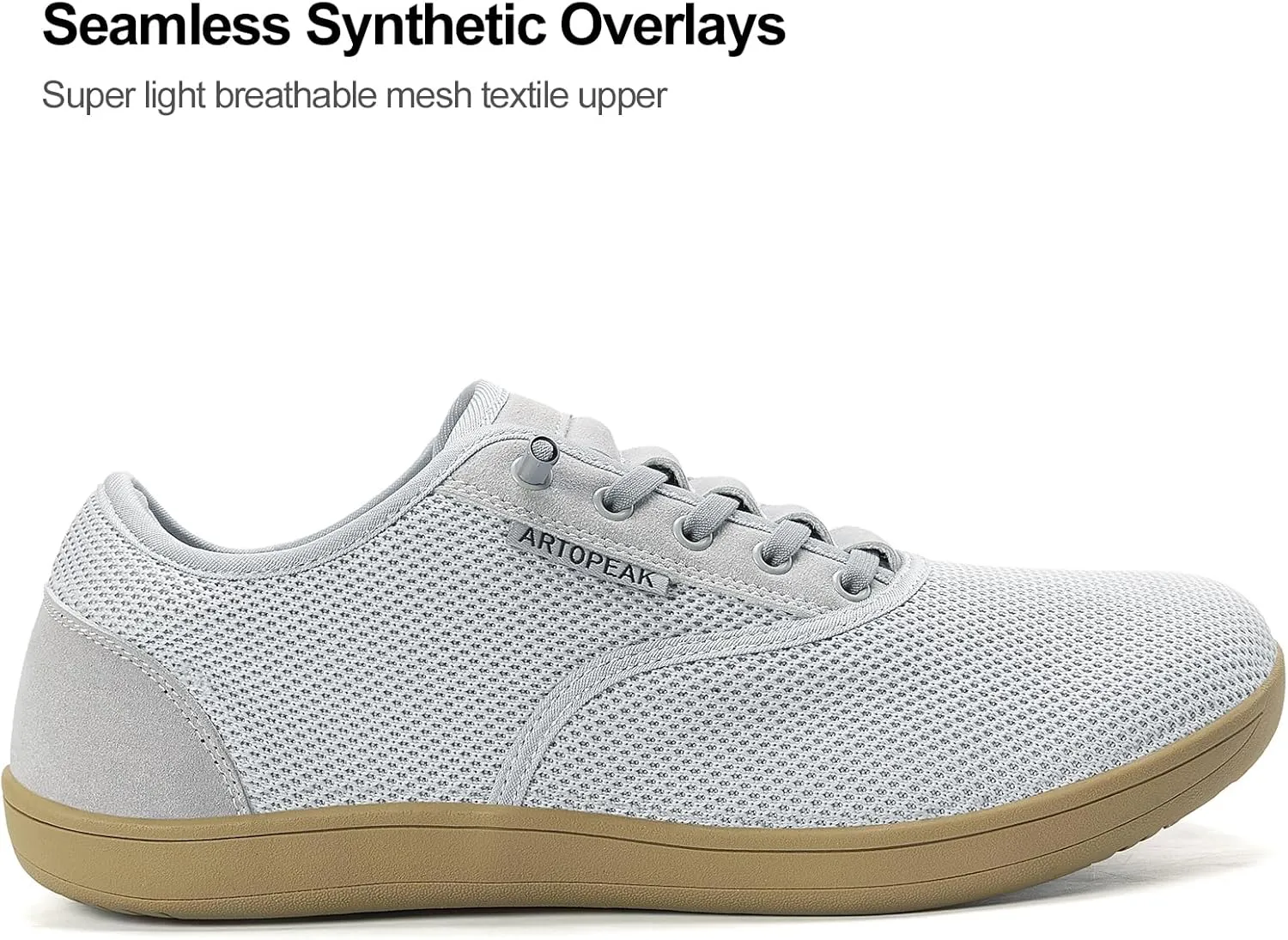 Adapt Knit Trainer Wide Toe Box Shoe with Earth-Link Grounding, Zero-Drop Sole, Breathable Knit Upper & Machine Washable Perfect for Daily Wear & Light Training