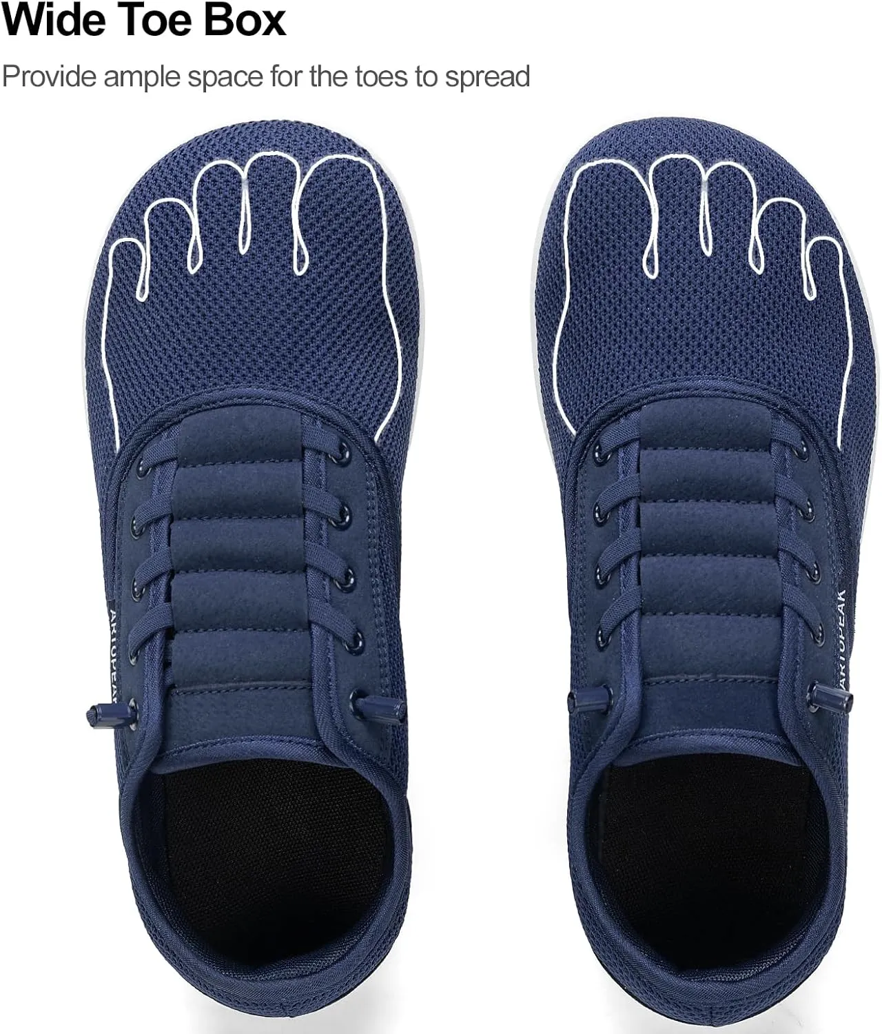 Adapt Knit Trainer Wide Toe Box Shoe with Earth-Link Grounding, Zero-Drop Sole, Breathable Knit Upper & Machine Washable Perfect for Daily Wear & Light Training