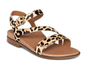 Aetrex Leopard Tia Adjustable Quarter Strap Womens Sandals ES564