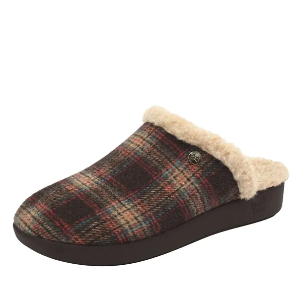 Alegria Women's Comfee Plaidly Brown