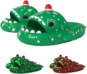 allgala Shark Slides for Women Men and Big Kids Novelty Soft Slippers Open Toe Shark Sandals Cushioned Slides Beach Pool Shower Cruise Slippers with Comfy Cushioned Thick Sole