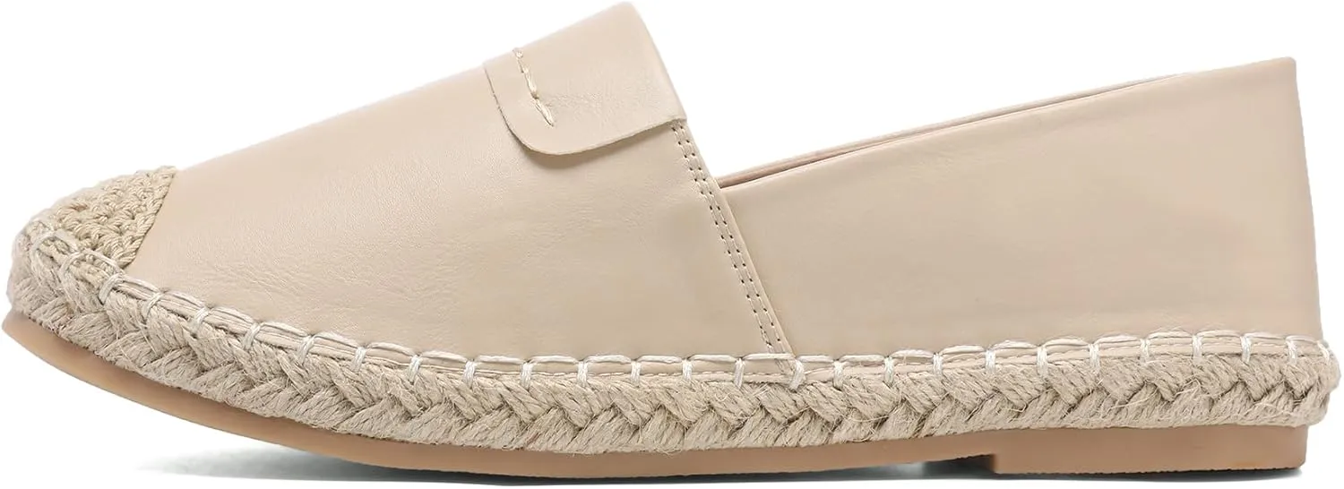 Altxic Women's Cap-Toe Classic Comfortable Slip on Lightweight Casual Espadrilles Loafer Flat