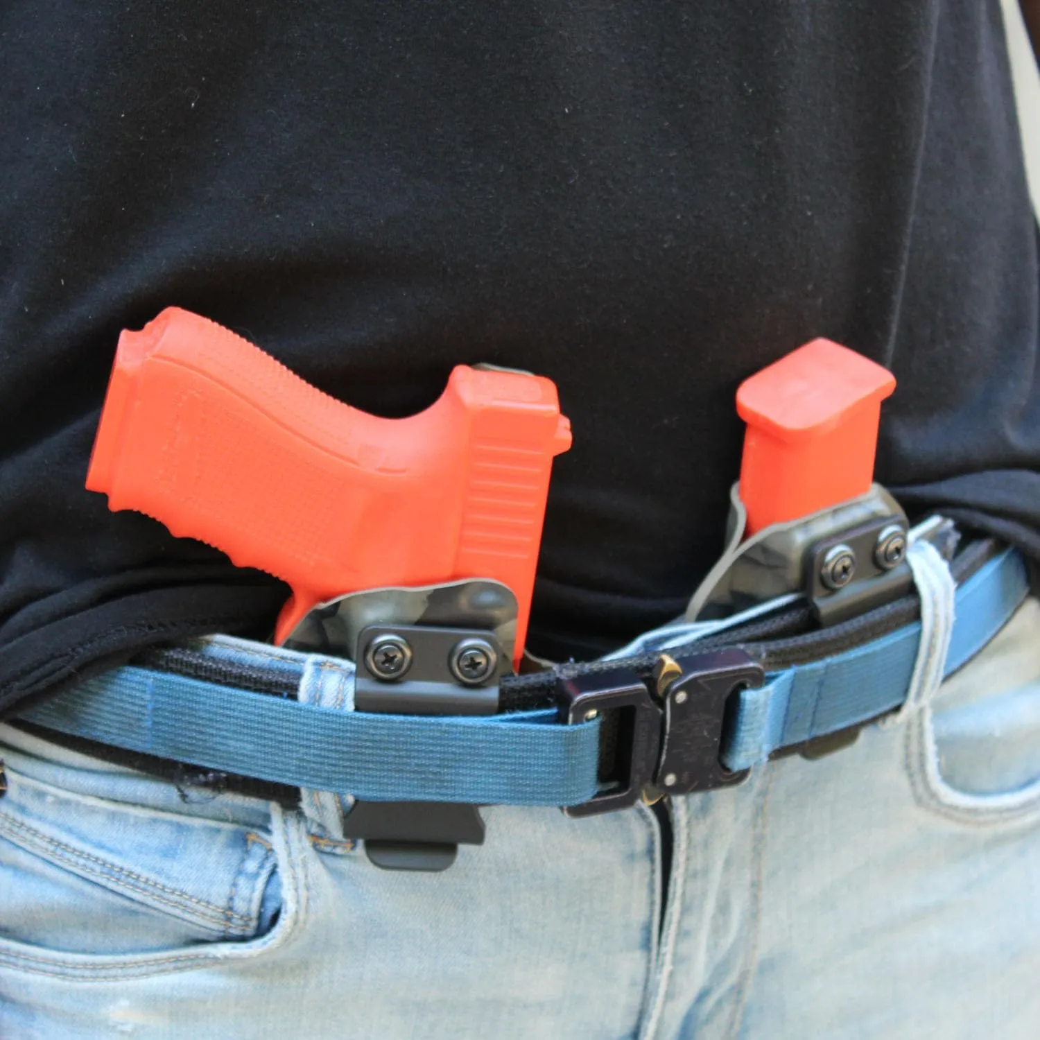 American Safety Trainers - Non-Functional Solid Polymer Training Guns - Blaze Orange - U.S.A. - Safe Practice Aides - Fits Model Specific Holsters