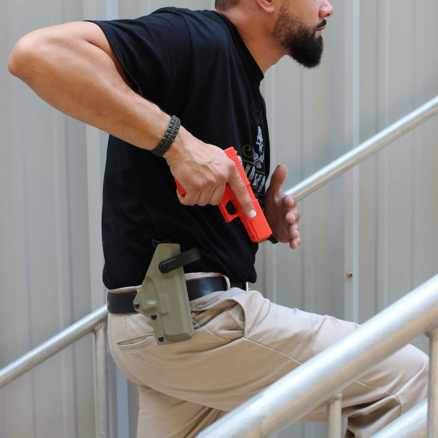 American Safety Trainers - Non-Functional Solid Polymer Training Guns - Blaze Orange - U.S.A. - Safe Practice Aides - Fits Model Specific Holsters