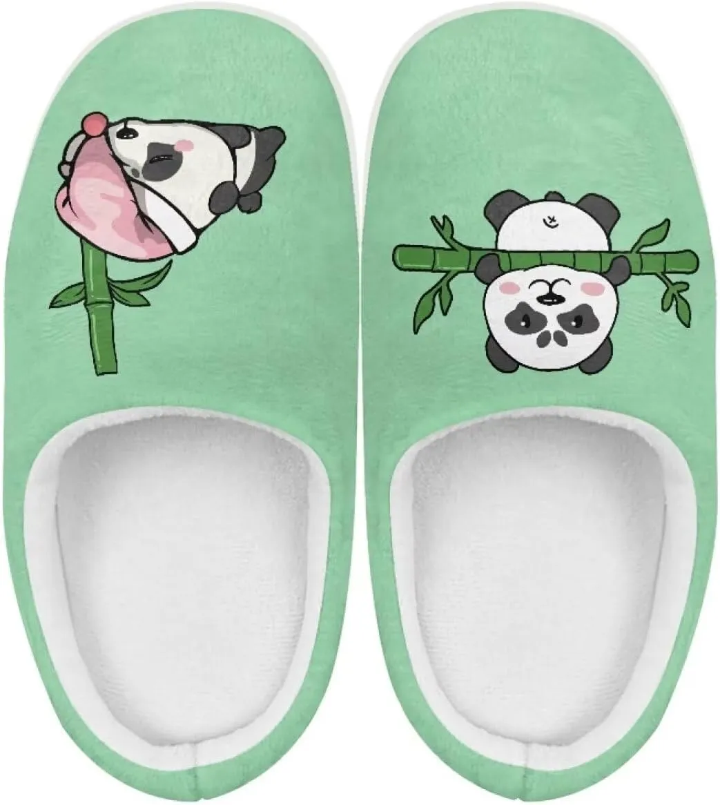 Animal Plush Slippers for Kid Warm Soft Floral Fluffy Fuzzy Slippers Slip-On Anti-Skid Outdoor Home Slipper for Kids