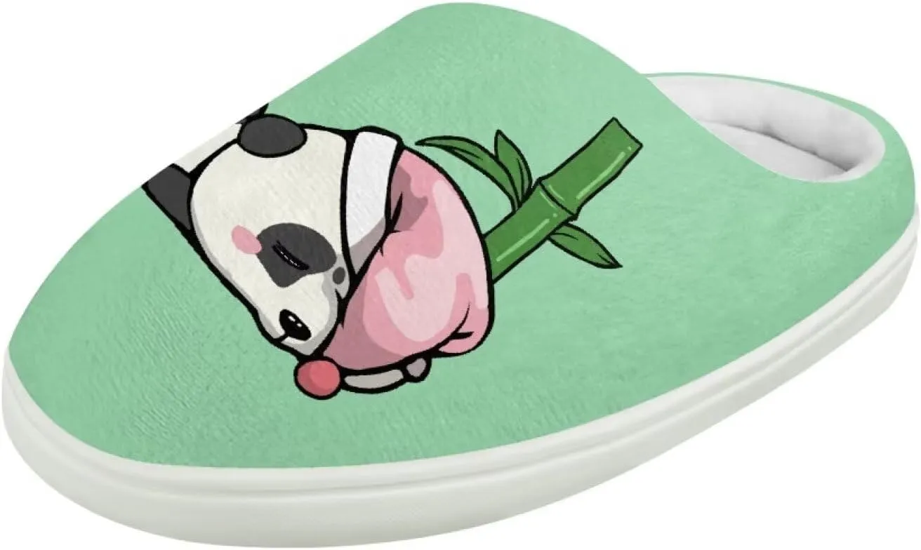 Animal Plush Slippers for Kid Warm Soft Floral Fluffy Fuzzy Slippers Slip-On Anti-Skid Outdoor Home Slipper for Kids