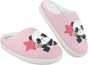 Animal Plush Slippers for Kid Warm Soft Floral Fluffy Fuzzy Slippers Slip-On Anti-Skid Outdoor Home Slipper for Kids