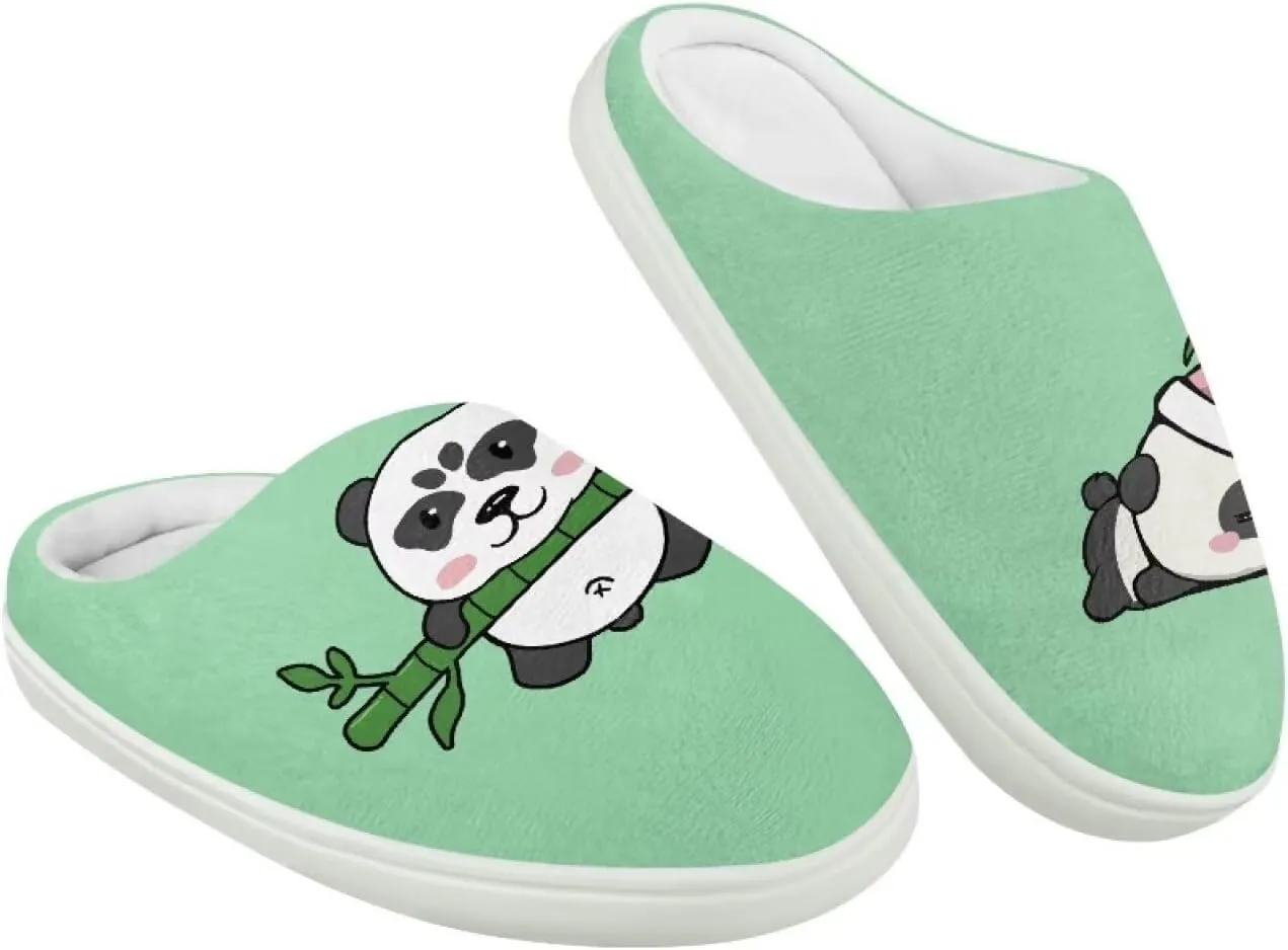 Animal Plush Slippers for Kid Warm Soft Floral Fluffy Fuzzy Slippers Slip-On Anti-Skid Outdoor Home Slipper for Kids