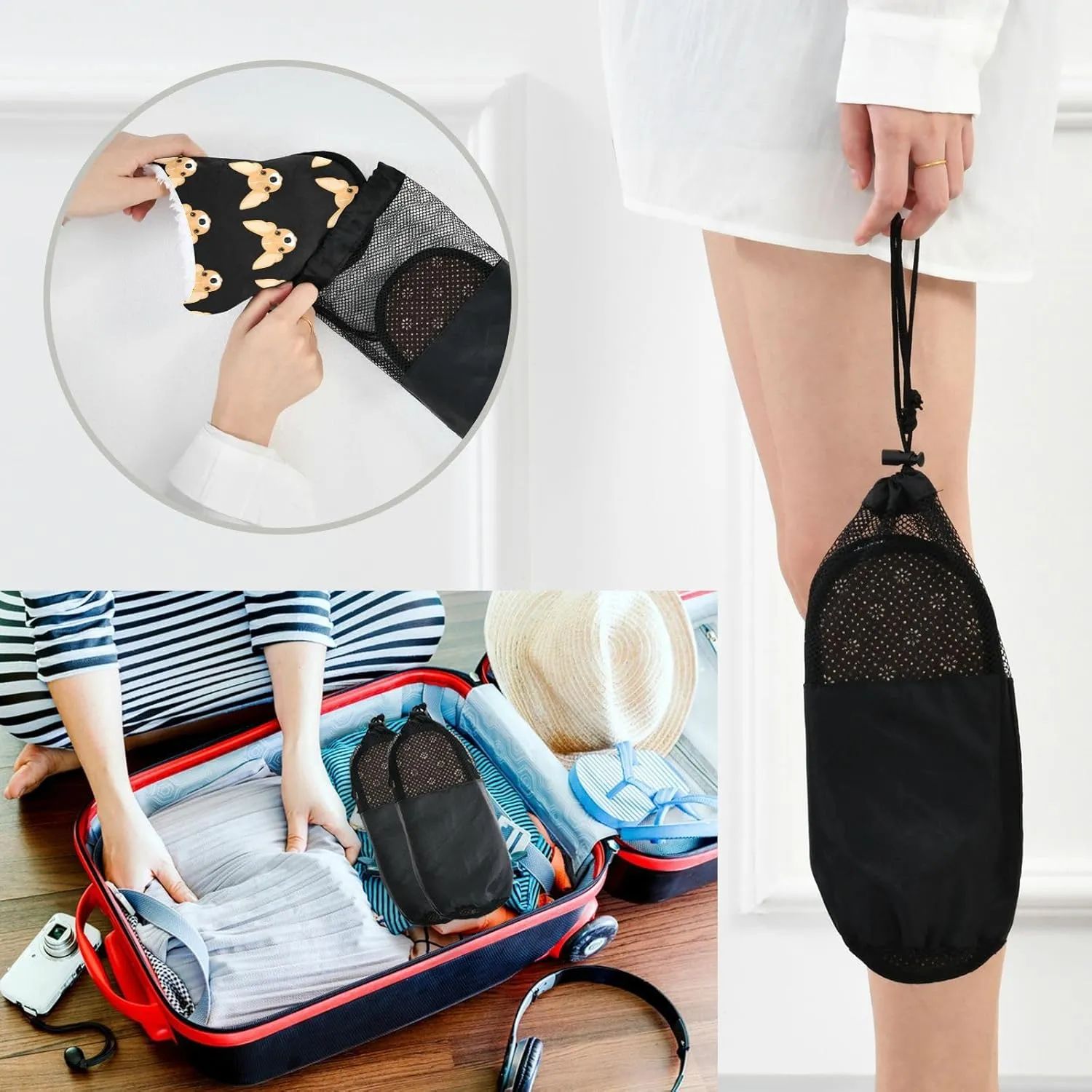 Animals Slippers for Women Men, Memory Foam Non-Slip Indoor Slippers Bedroom Hotel Travel Home Shoes