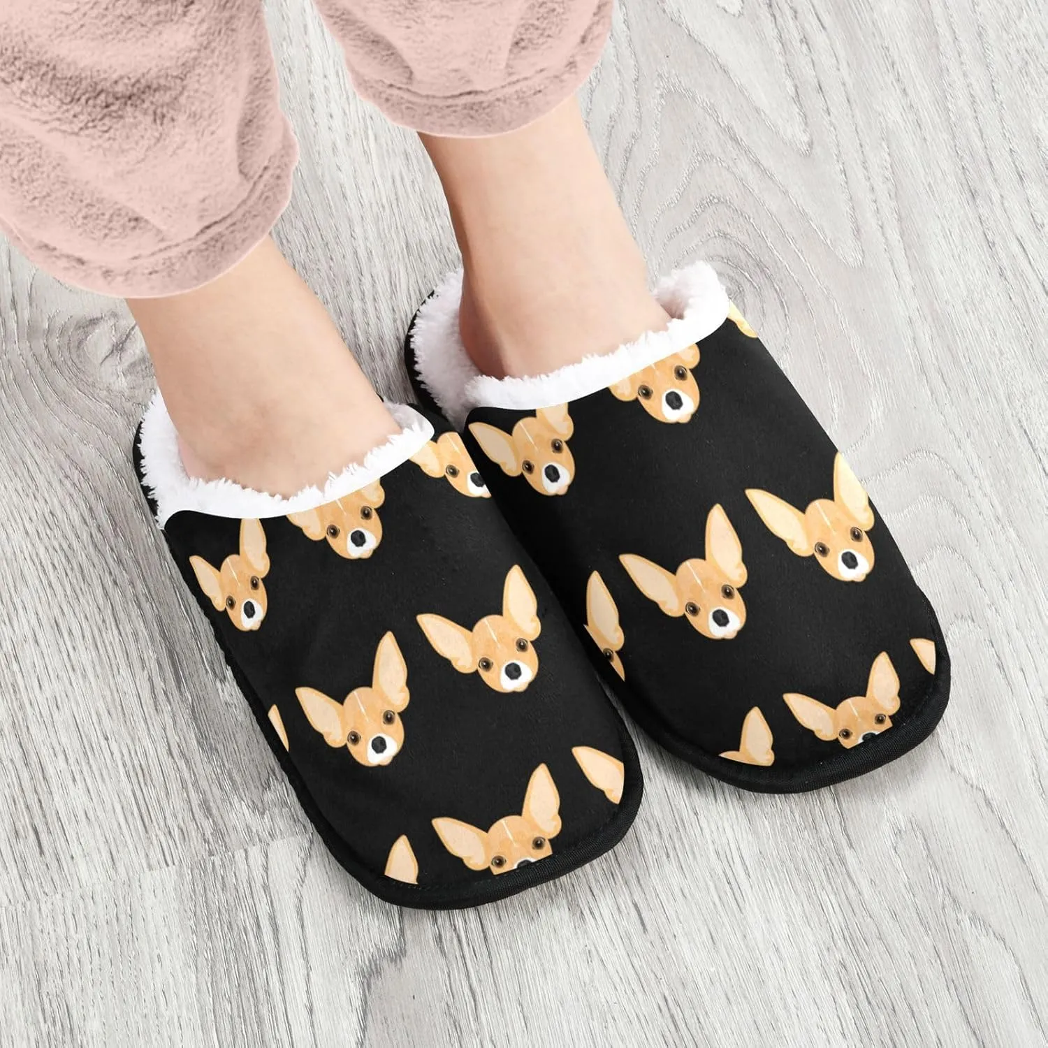 Animals Slippers for Women Men, Memory Foam Non-Slip Indoor Slippers Bedroom Hotel Travel Home Shoes