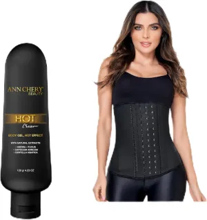 Ann Chery 2021 Latex Waist Trainer   HOT CREAM |Colombian Cincher for Tummy Control| Daily & Sport Use|Adjustable Compression
