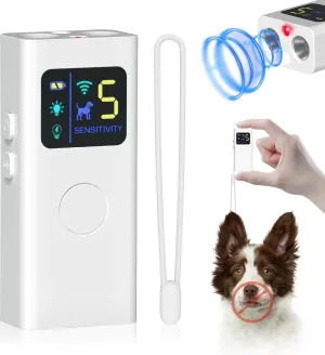 Anti Barking Device for Dogs, Multi-Functional Dog Bark Deterrent Devices Up to 30 Ft Effective Control Range, 3 Modes & LED Light Ultrasonic Dog Trainer, Safe for Human & Dogs