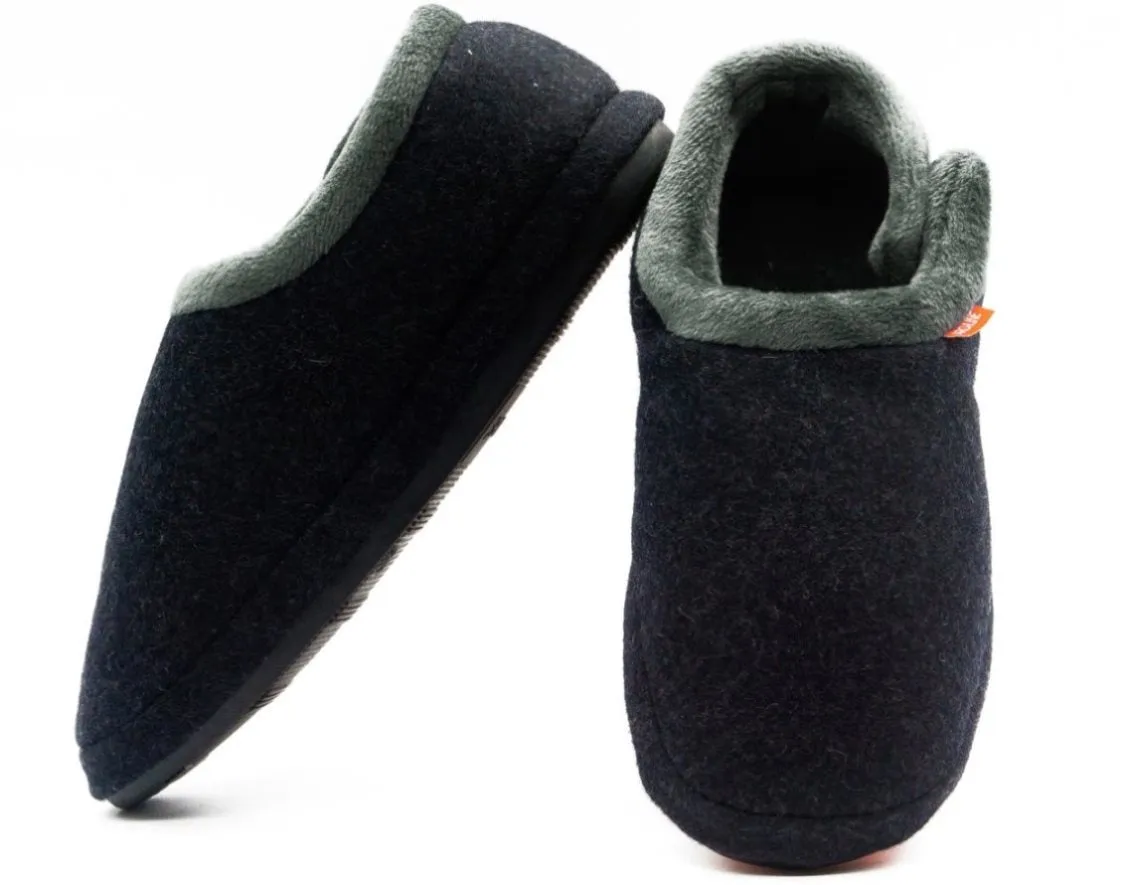 ARCHLINE Orthotic Slippers CLOSED Arch Scuffs Orthopedic Moccasins Shoes - Charcoal Marle - EUR 39 V563-ARCHLINE-CLSD-CHMARL-39