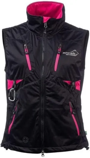 ARRAK OUTDOOR Lady Softshell Vest with 7 Pockets, Water Resistant Dog Handler Training Vest