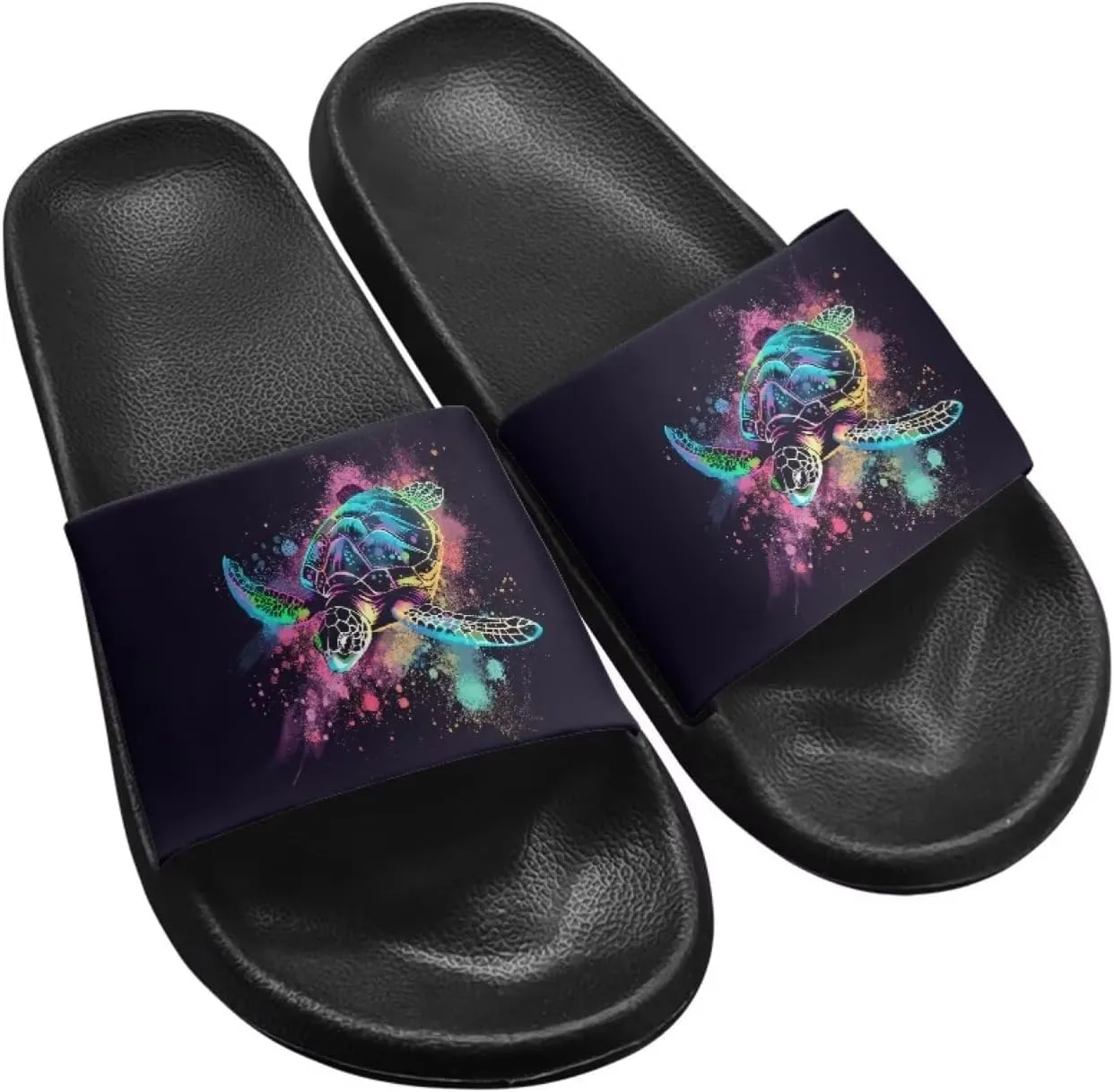 Art Skull Slippers Y2K Gothic Slide Sandals for Women Soft Slip on Slides Arch Support Indoor&Outdoor