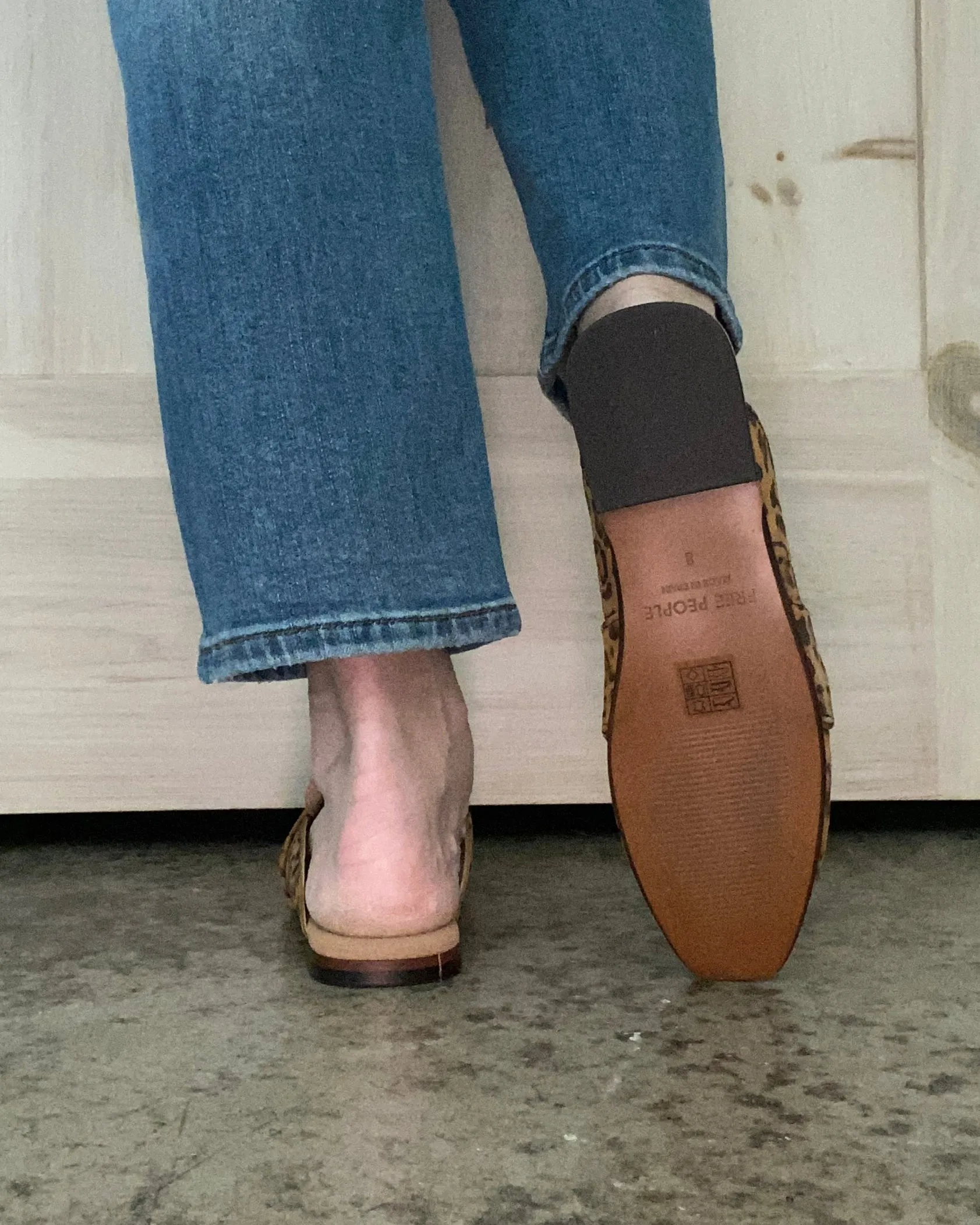 At Ease Embossed Leopard Suede Loafers