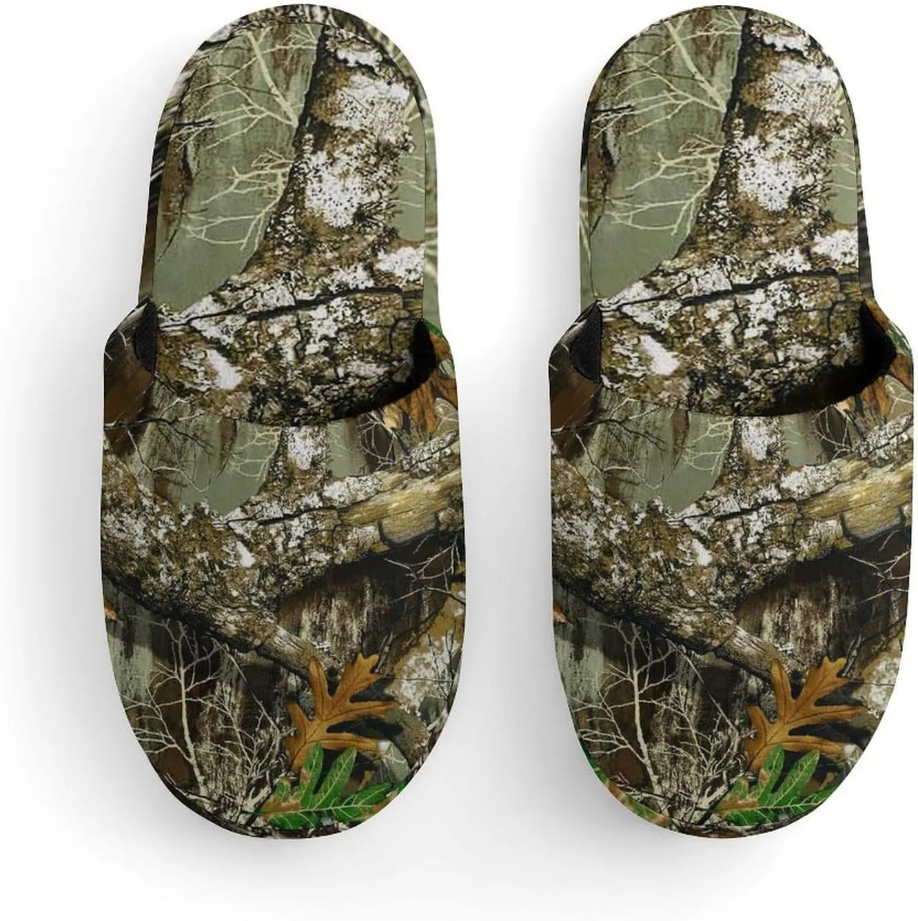 Autumn Hunting Tree Camo Pattern Child Warm Slippers, Cozy Anti Slip Lightweight for Boys Girlsautumn And Winter Shoes