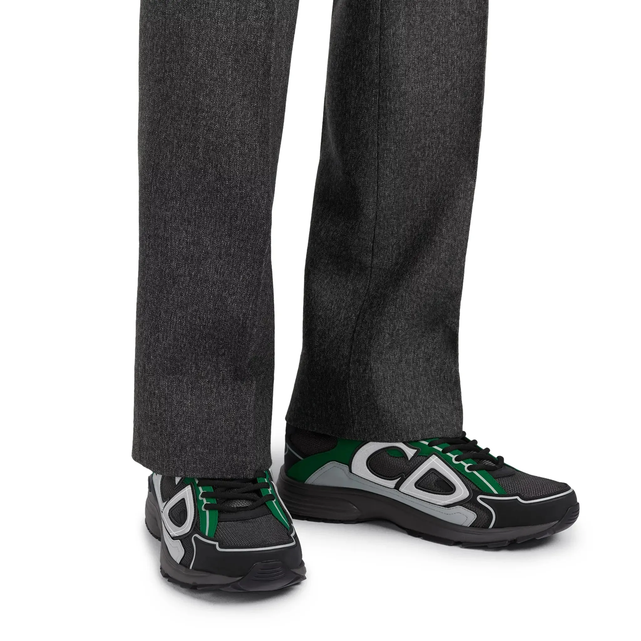 B30 Mesh Deep Grey Green Black Trainer