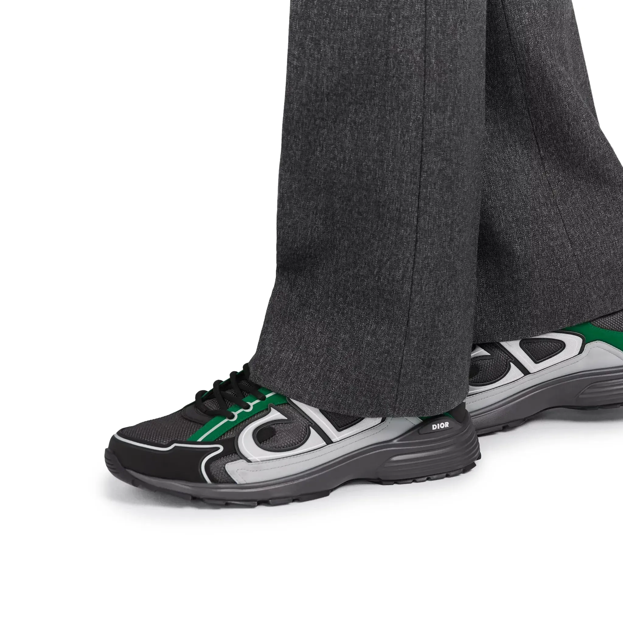 B30 Mesh Deep Grey Green Black Trainer
