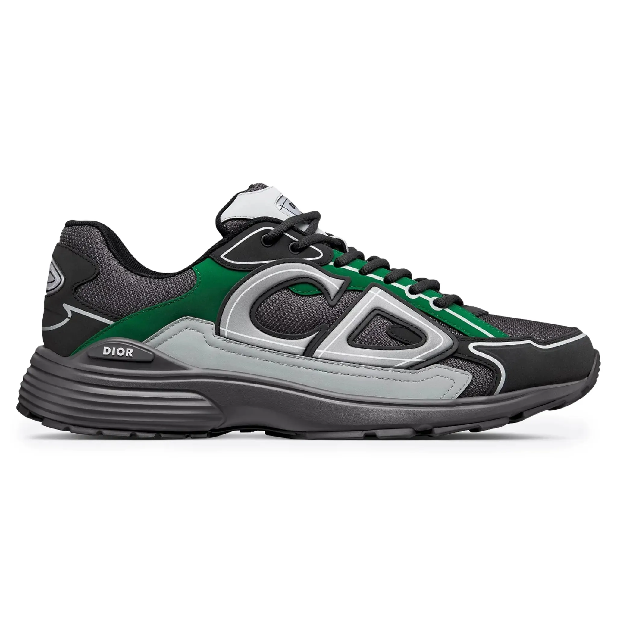 B30 Mesh Deep Grey Green Black Trainer