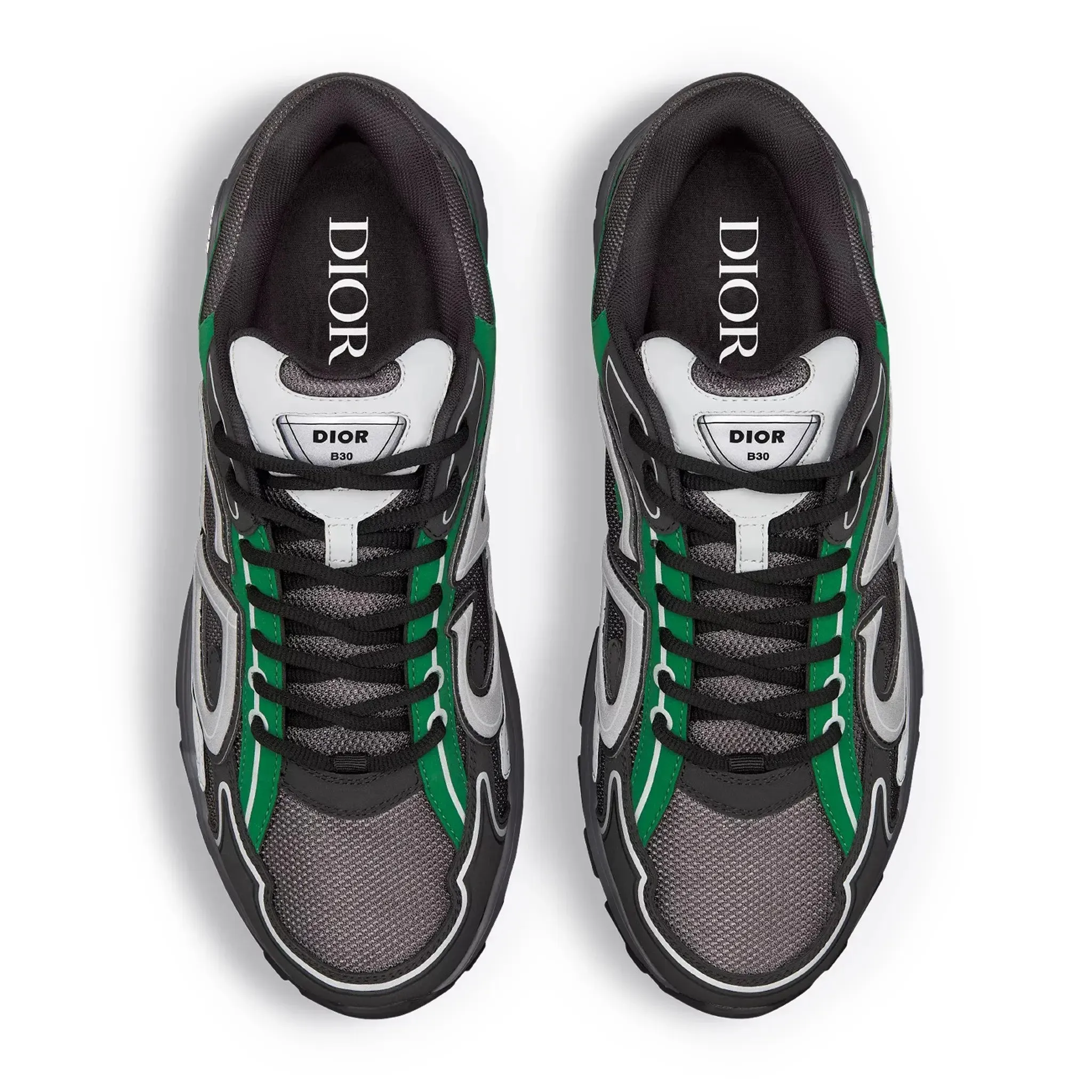 B30 Mesh Deep Grey Green Black Trainer