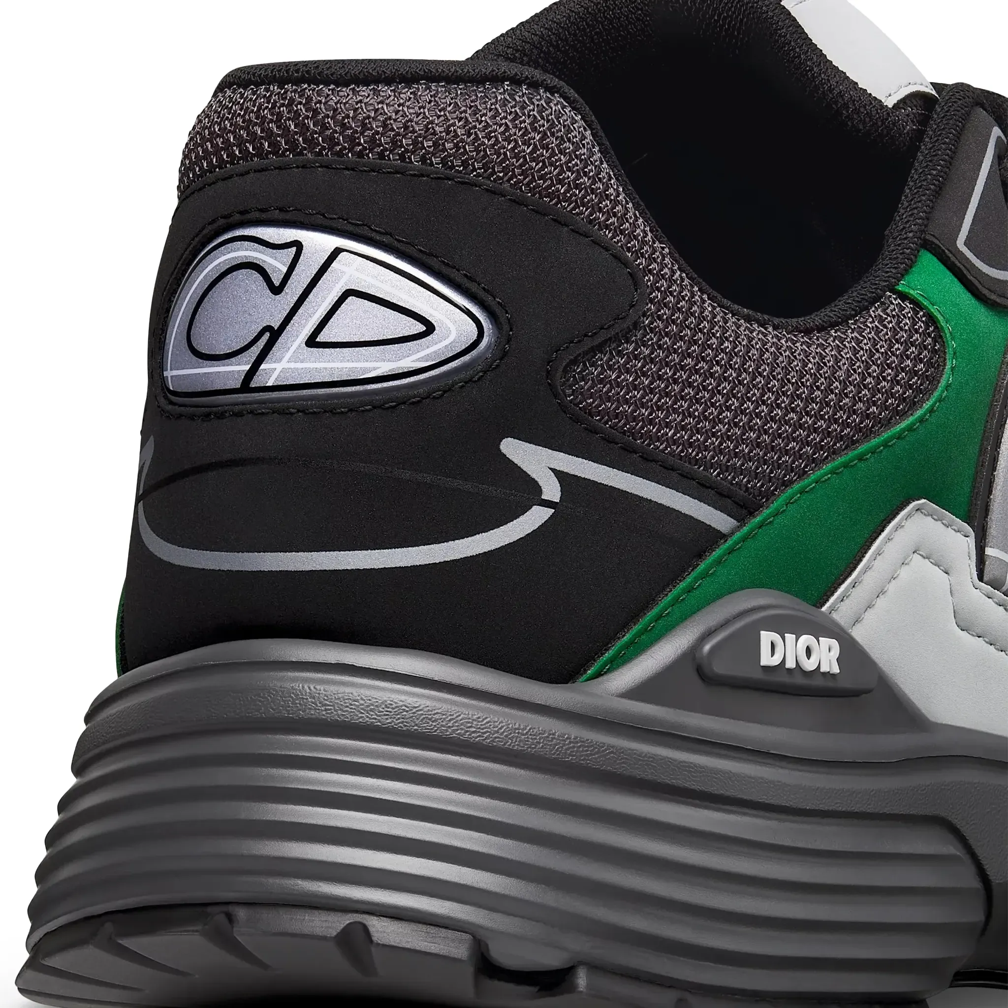 B30 Mesh Deep Grey Green Black Trainer