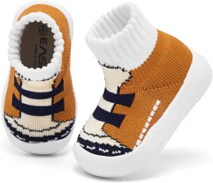 Baby Sock Shoes With Grip - Infant First Walker Shoes for Girls and Boys - Toddler Slipper Non Slip