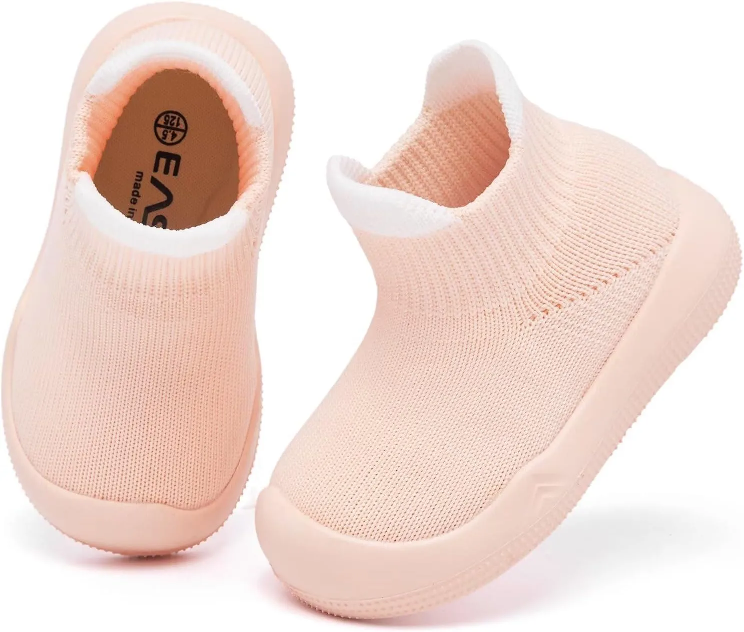Baby Sock Shoes With Grip - Infant First Walker Shoes for Girls and Boys - Toddler Slipper Non Slip