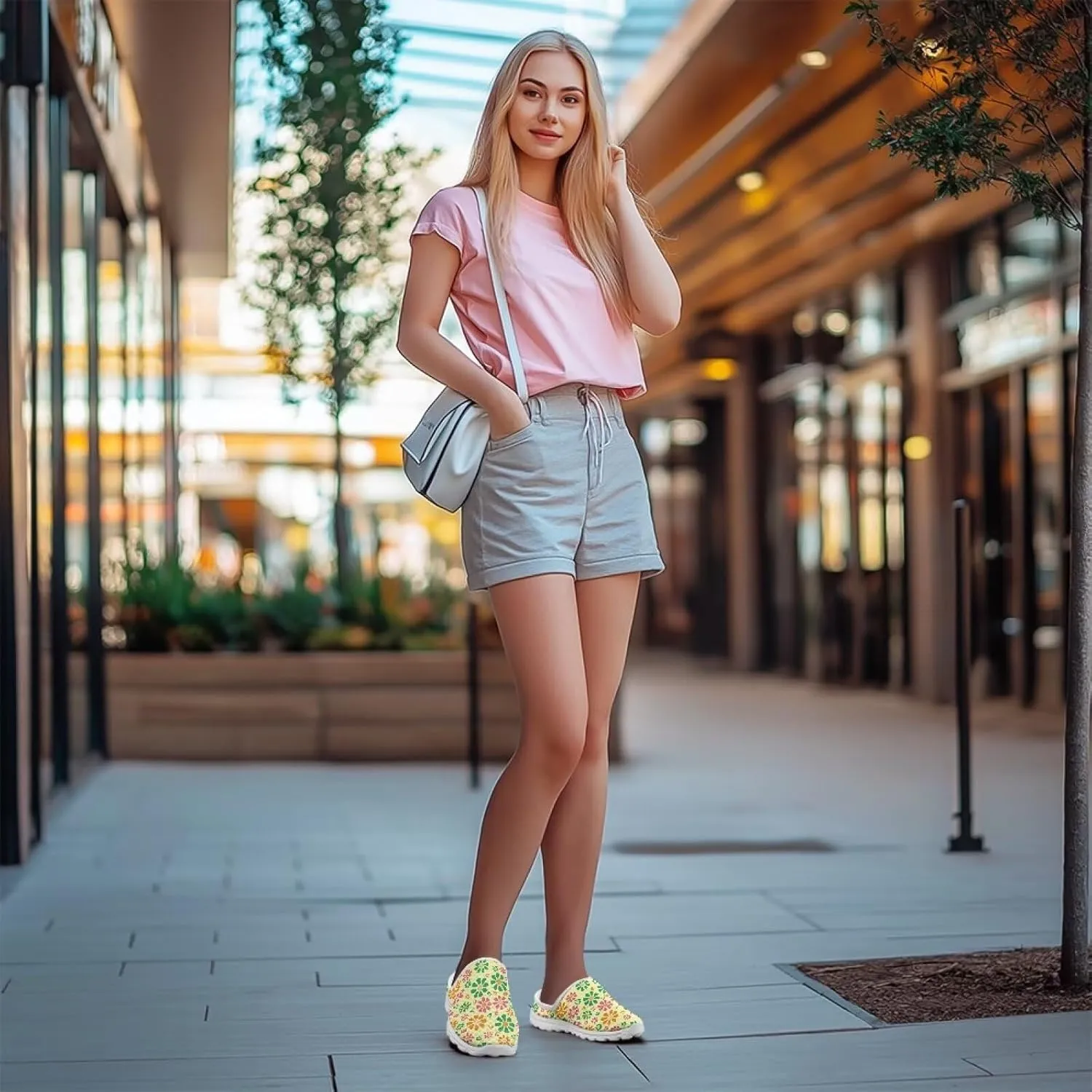 Backless Mesh Mule Shoes for Women Summer Light Breathable Shoe, Non-Slip, Easy Wear for Walking and Parties