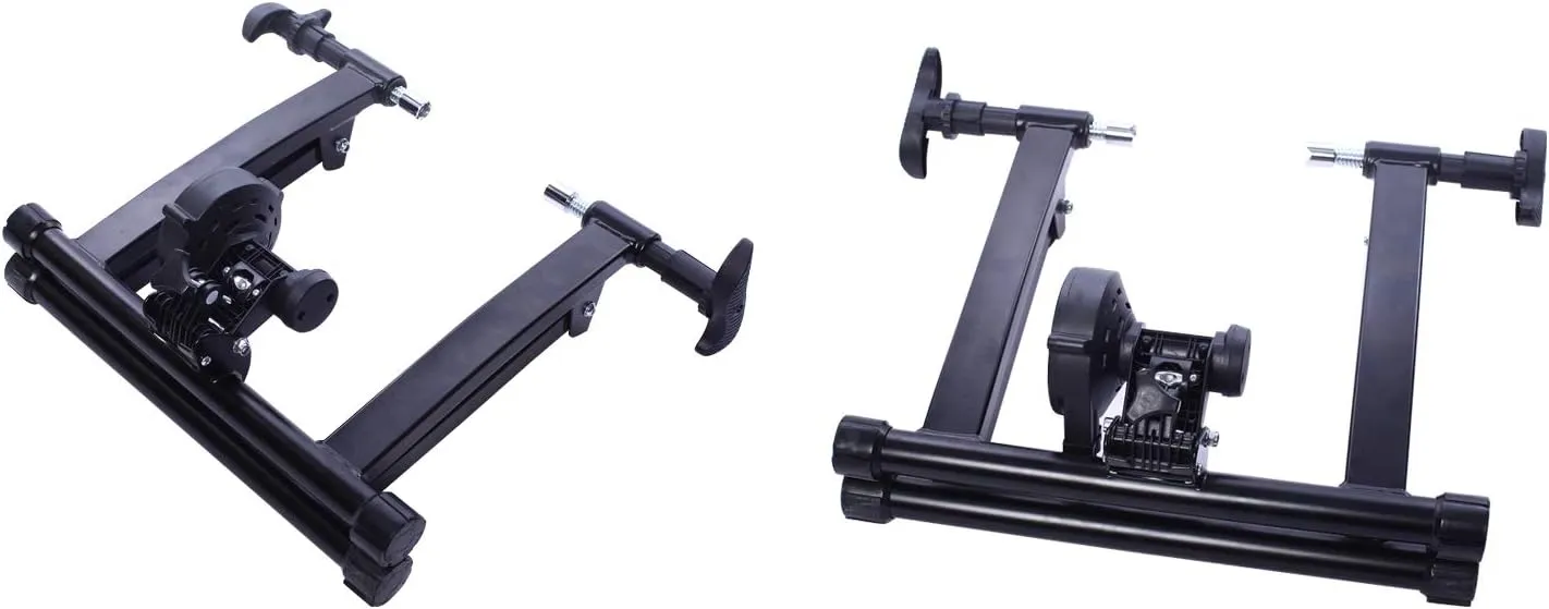 BalanceFrom Bike Trainer Stand Steel Bicycle Exercise Magnetic Stand with Front Wheel Riser