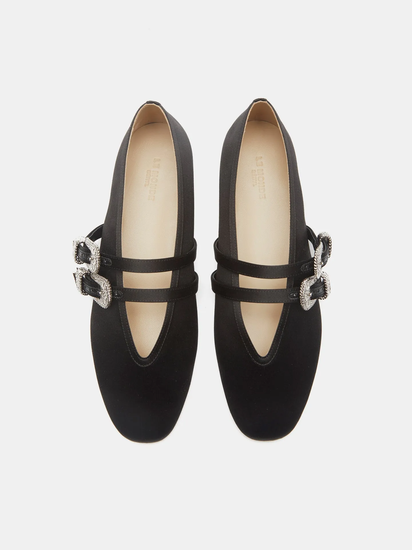 Ballet Claudia Slipper / Black Satin