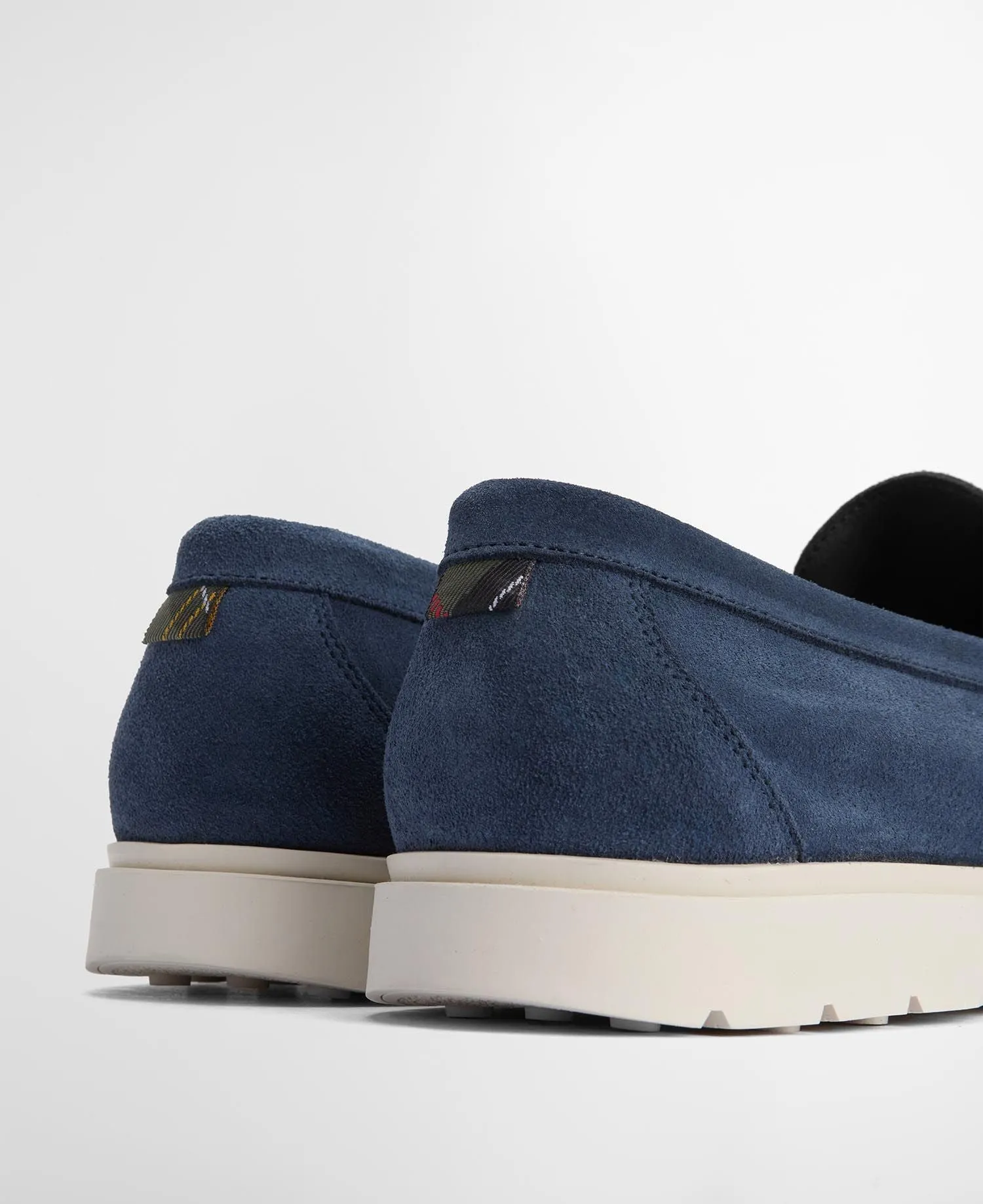 Barbour Carty Loafer: Shark Blue Suede