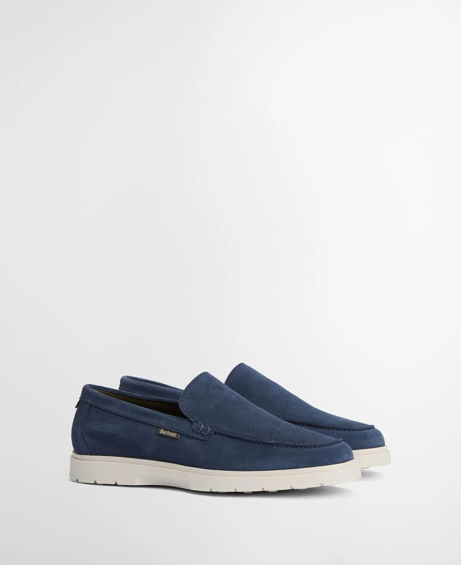 Barbour Carty Loafer: Shark Blue Suede