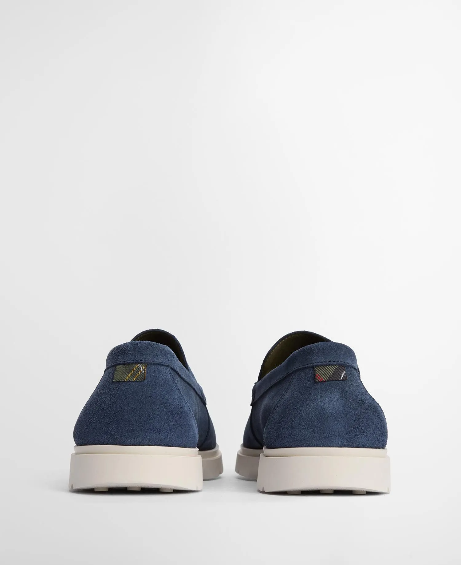 Barbour Carty Loafer: Shark Blue Suede