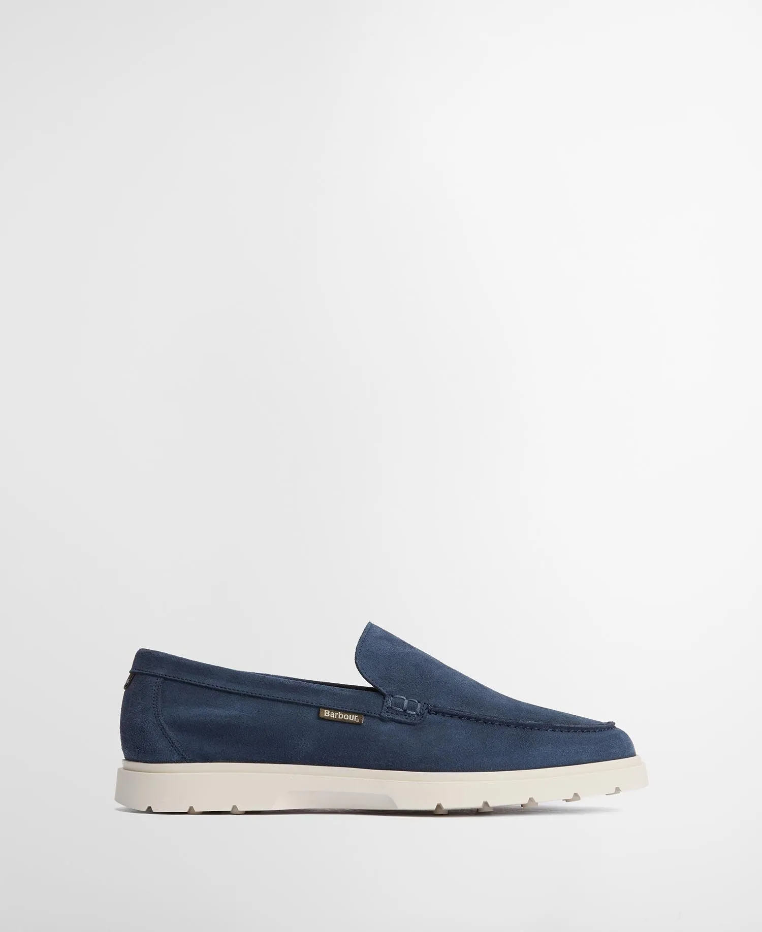 Barbour Carty Loafer: Shark Blue Suede