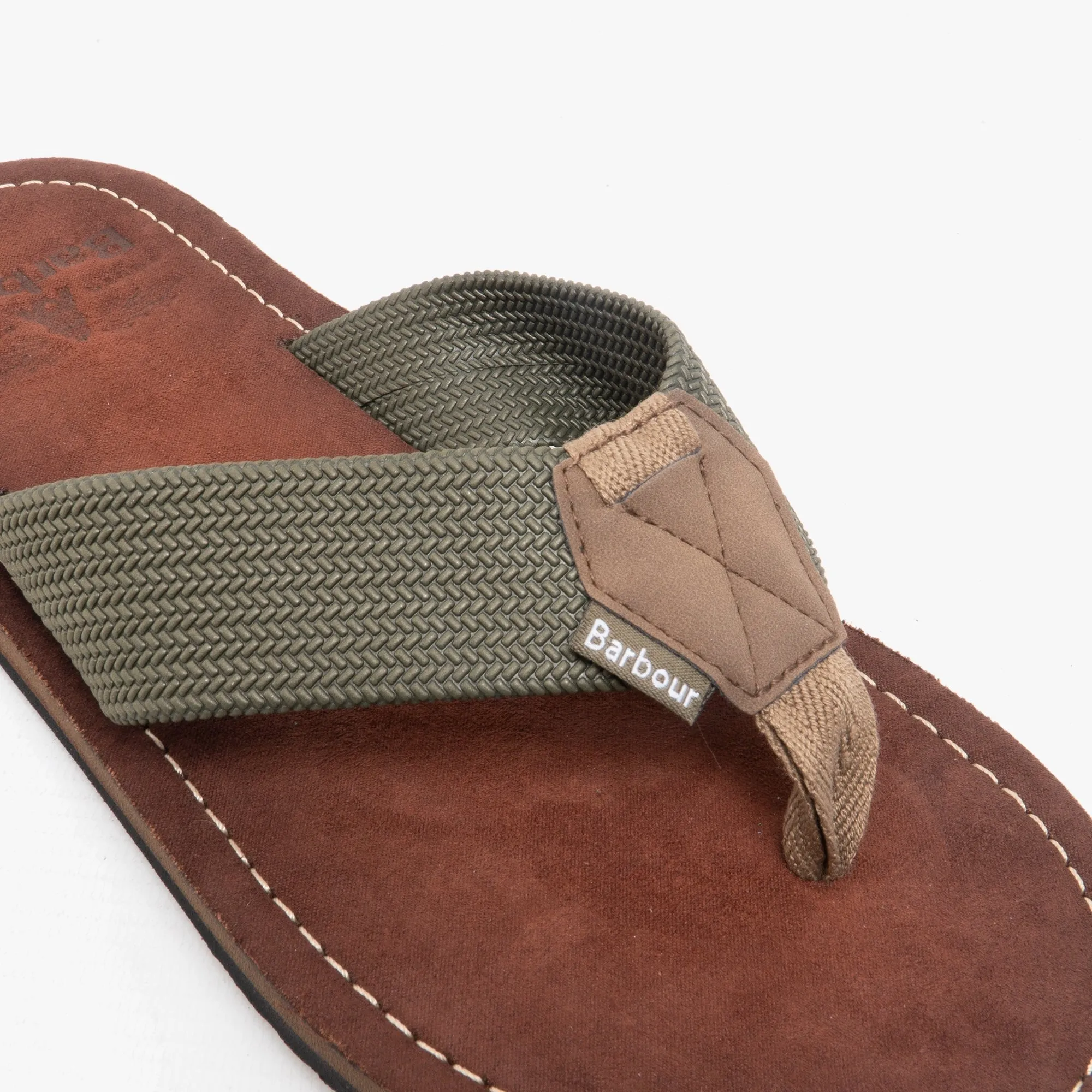 Barbour TOEMAN BEACH SANDAL Mens Flip Flops Olive