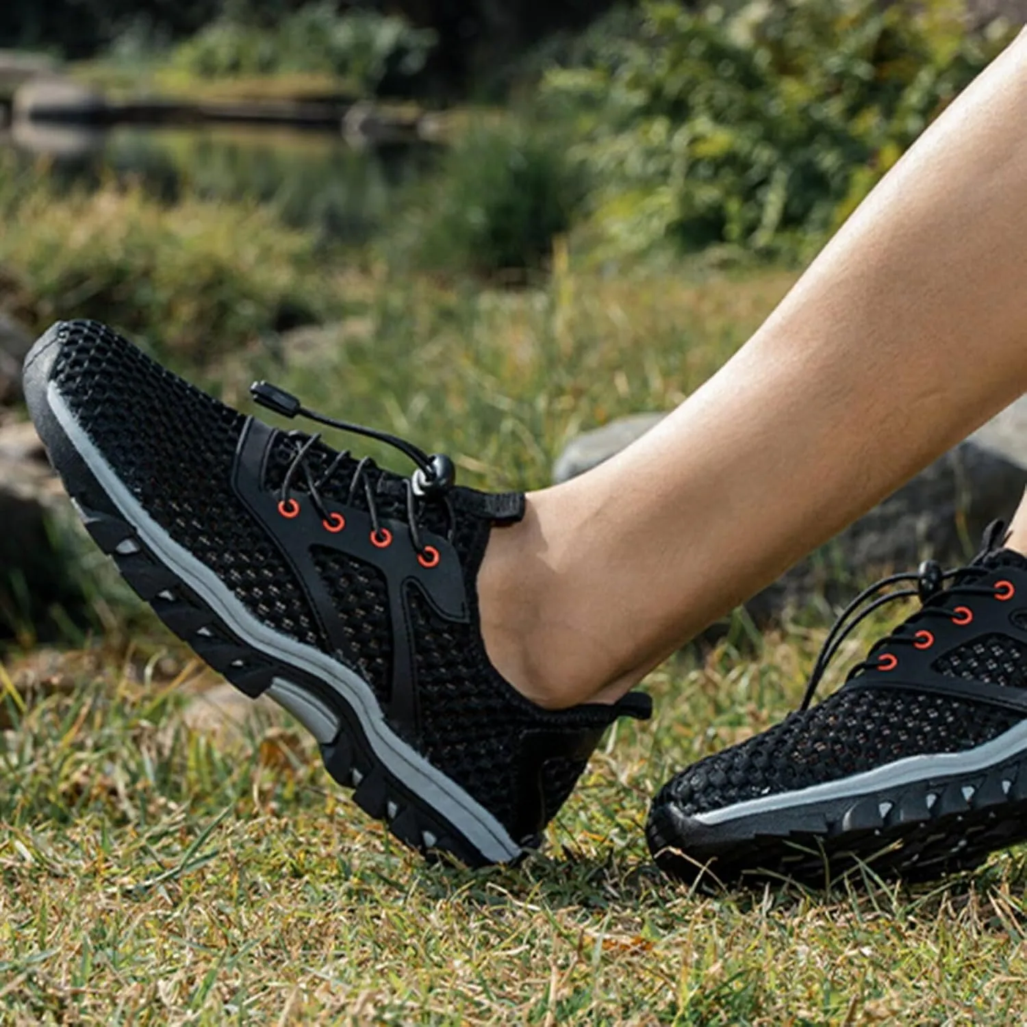 Barefoot Mens Fashion Walking Hiking Sneakers Trail Running Shoes Quick Dry Lightweight Cross-Trainer for Wrestling Boxing Weightlifting Walking Shoes
