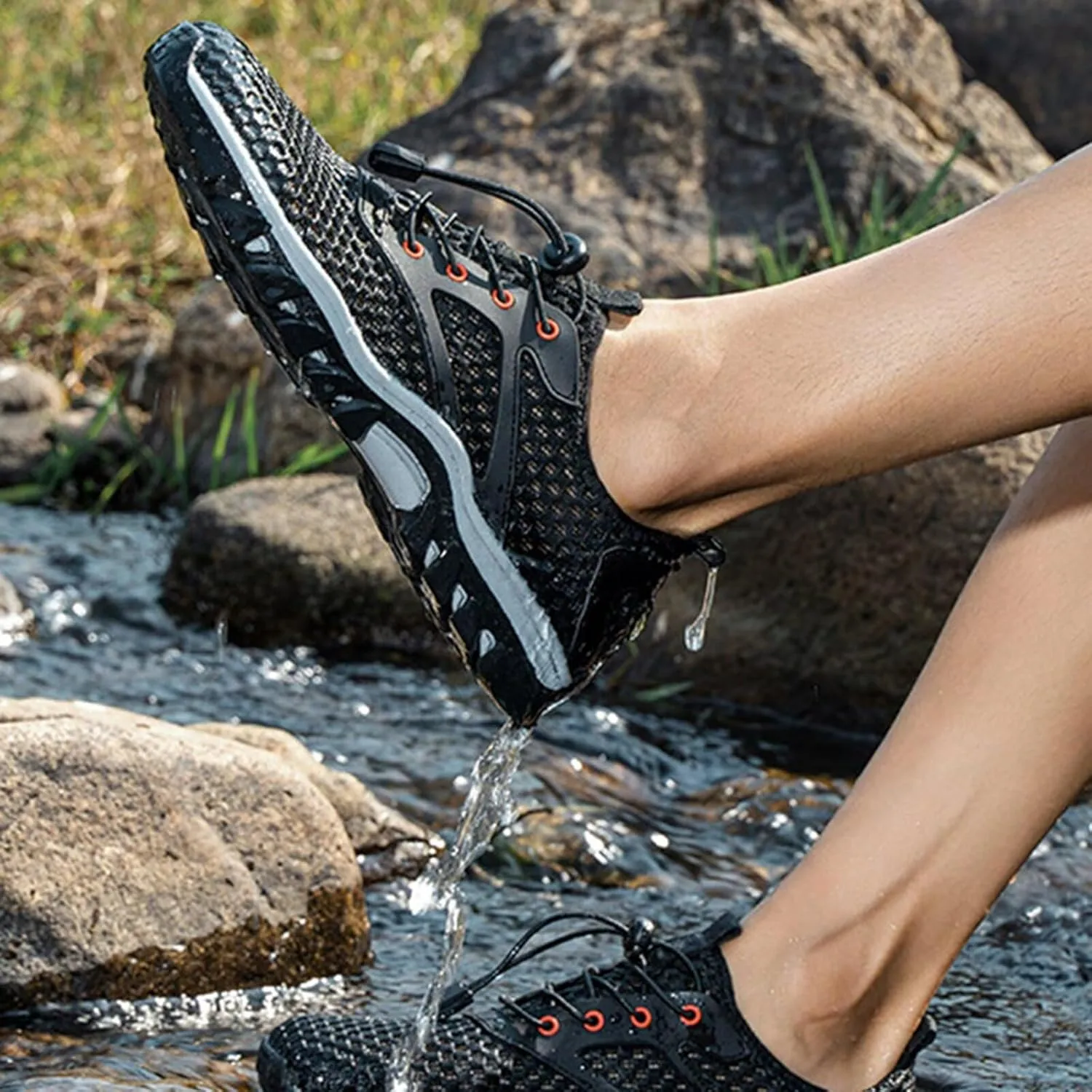 Barefoot Mens Fashion Walking Hiking Sneakers Trail Running Shoes Quick Dry Lightweight Cross-Trainer for Wrestling Boxing Weightlifting Walking Shoes